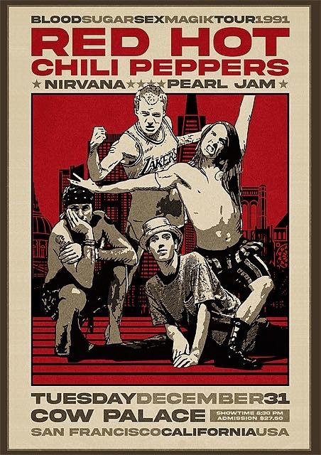 レッドホット チリペッパーズ ポスター Yahoo!オークション - ポスター レッド・ホット・チリ