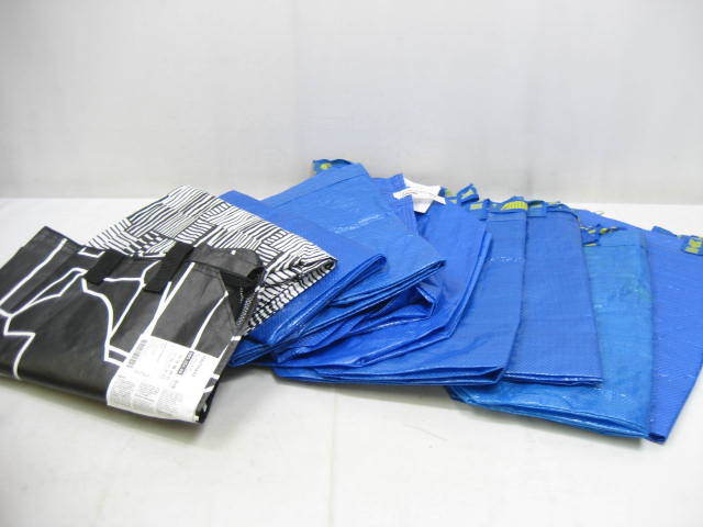 10 point set IKEA Ikea FRAKTAflaktaFISSLAfislaHSTHAGEhe Star ge carry bag eko-bag blue blue black black 