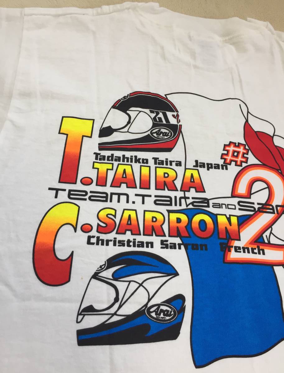 80s flat .. Christian салон Christian Sarron футболка Suzuka 8 hours so Note Yamaha go lower zGAULOISES BLONDES SONAUTO не использовался в это время 90s