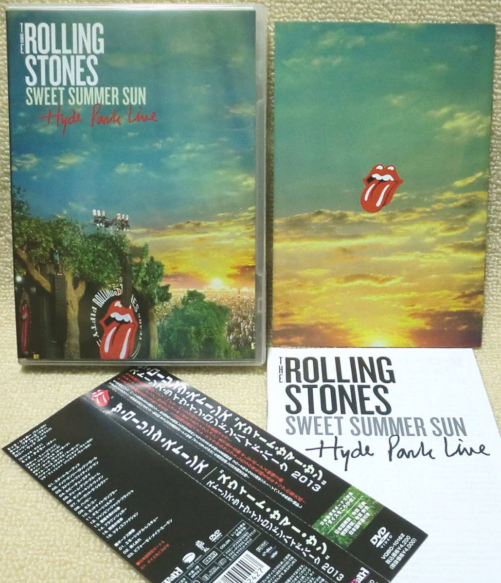 即決！送料230円●DVD 日本盤 ローリング・ストーンズ Rolling Stones 2023年ハイドパーク ミック・テイラー参加 ブックレット2冊