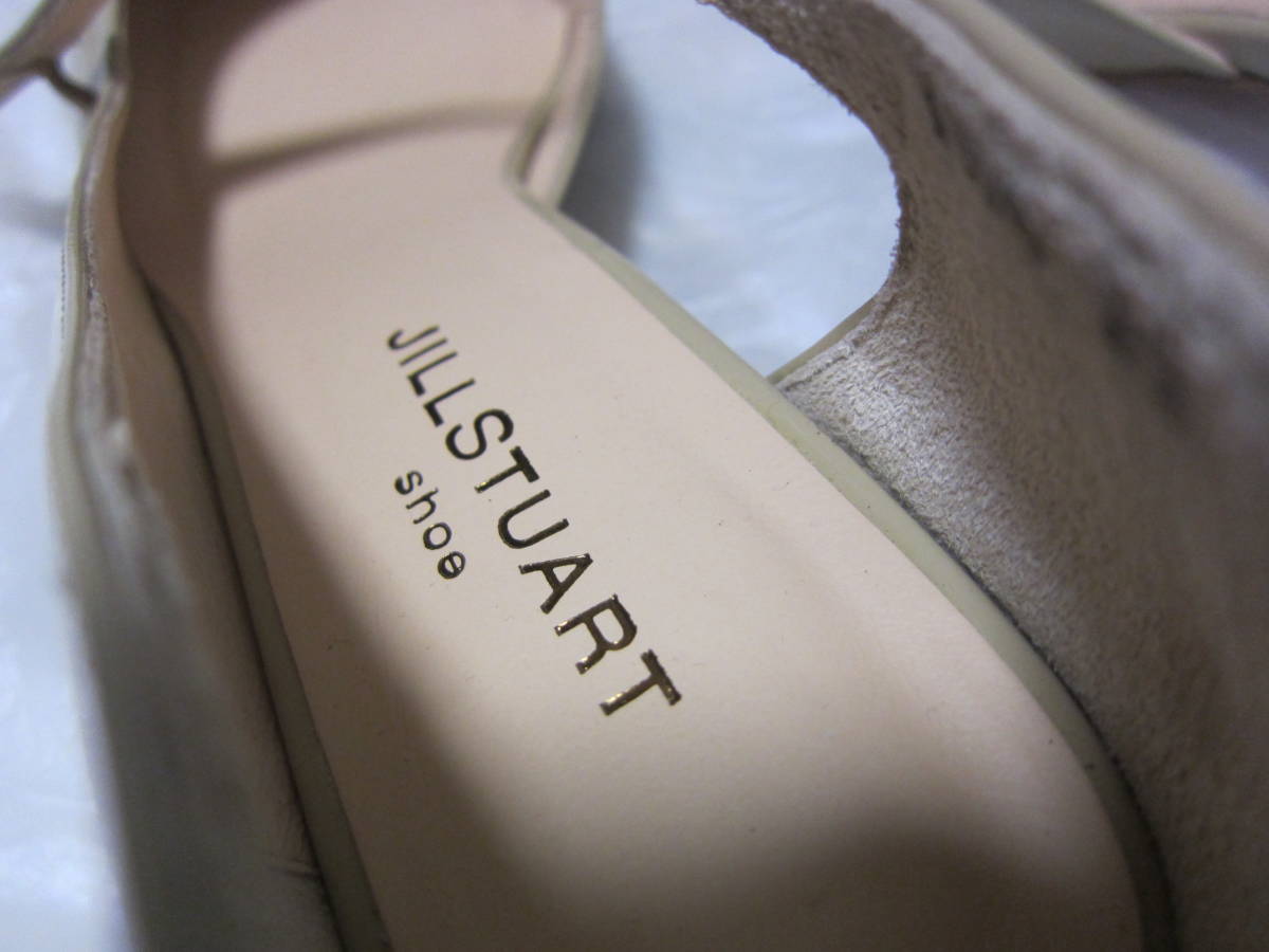 JILL STUART ジルスチュアート 23cm 天然皮革 本革レザー パンプス シューズ 靴 結婚式 パーティー ベージュ系 く1718_画像10