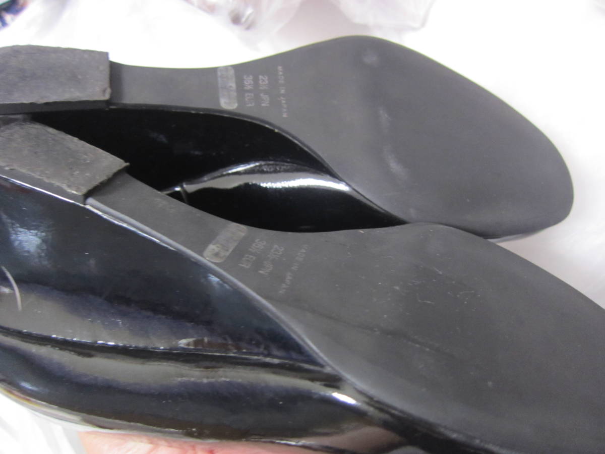アンテプリマ 23.5cm パンプス シューズ 靴 日本製 ANTEPRIMA 天然皮革 本革レザー レディース 結婚式 パーティー 黒 く1727_画像6