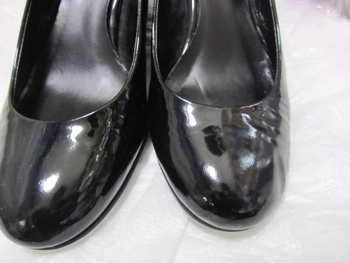 アンテプリマ 23.5cm パンプス シューズ 靴 日本製 ANTEPRIMA 天然皮革 本革レザー レディース 結婚式 パーティー 黒 く1727_画像2