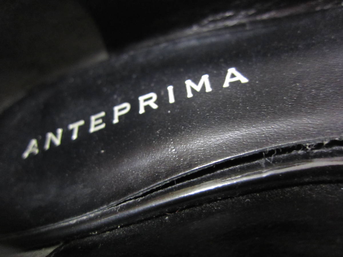 アンテプリマ 23.5cm パンプス シューズ 靴 日本製 ANTEPRIMA 天然皮革 本革レザー レディース 結婚式 パーティー 黒 く1727_画像8