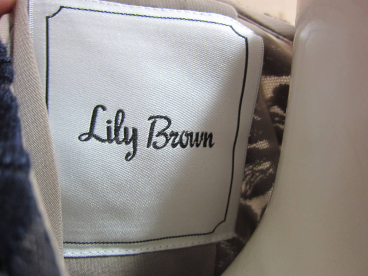 新品 定価18000円+税 LILY BROWN リリーブラウン LWFC132146 総レースコート コート アウター 羽織 濃紺 レディース メ15956_画像5