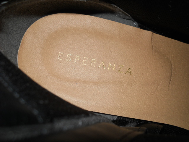 ESPERANZA エスペランサ ブーツ 靴 シューズ 黒 サイズL く526_画像7
