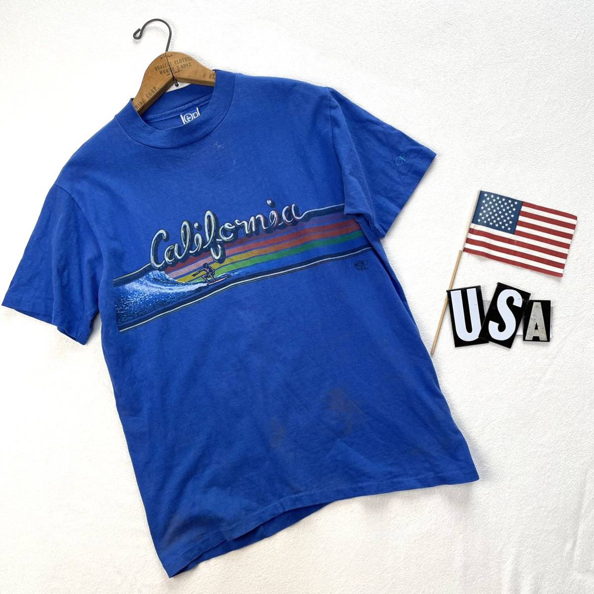 【状態良好】70sOPオーシャンパシフィックビンテージTシャツUSA製アメリカ製オールドサーフ米国古着ヴィンテージvintageカリフォルニア