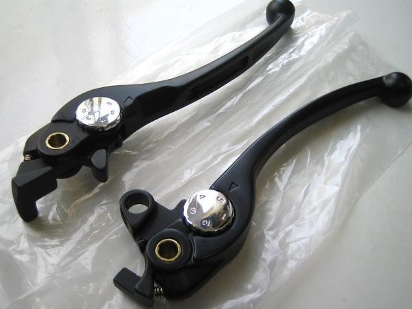 ★送料370円~ 新品 NEW 黒レバーSET ＊CB1000SF ＊VTR1000 ＊X-4 ＊VFR750R ＊VFR800 ＊RVF750 ＊VFR750F 他_画像1