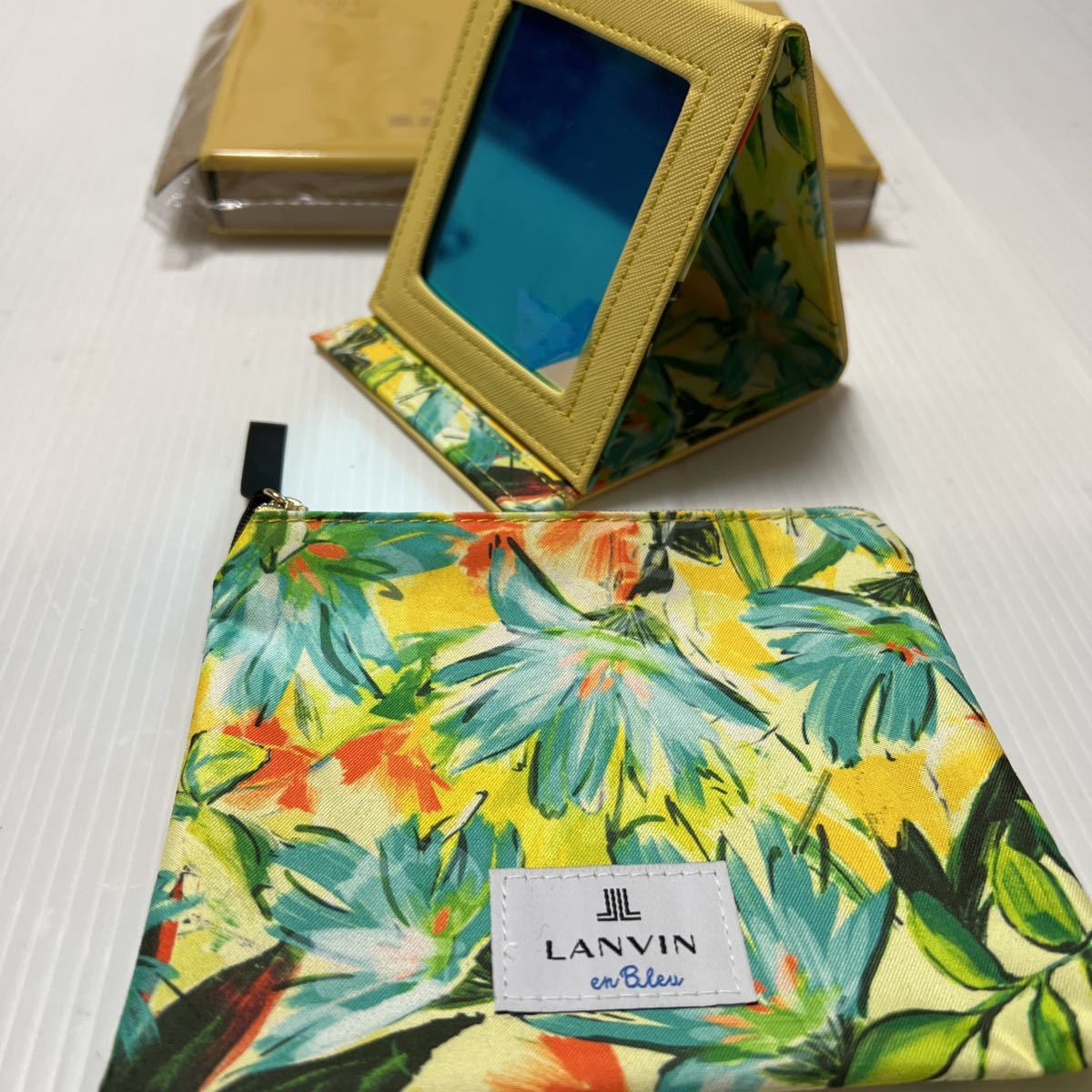 LANVIN en Bleu Lanvin on голубой роскошный зеркало & сумка комплект (Sweet2023.6 месяц номер дополнение )
