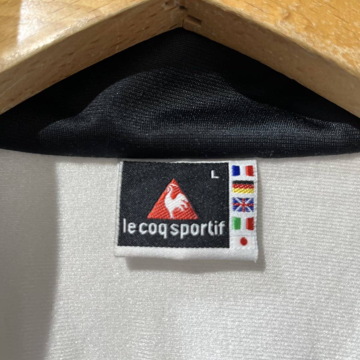 ビンテージルコックレトロジャージLトラックジャケットle coq sportif_画像4