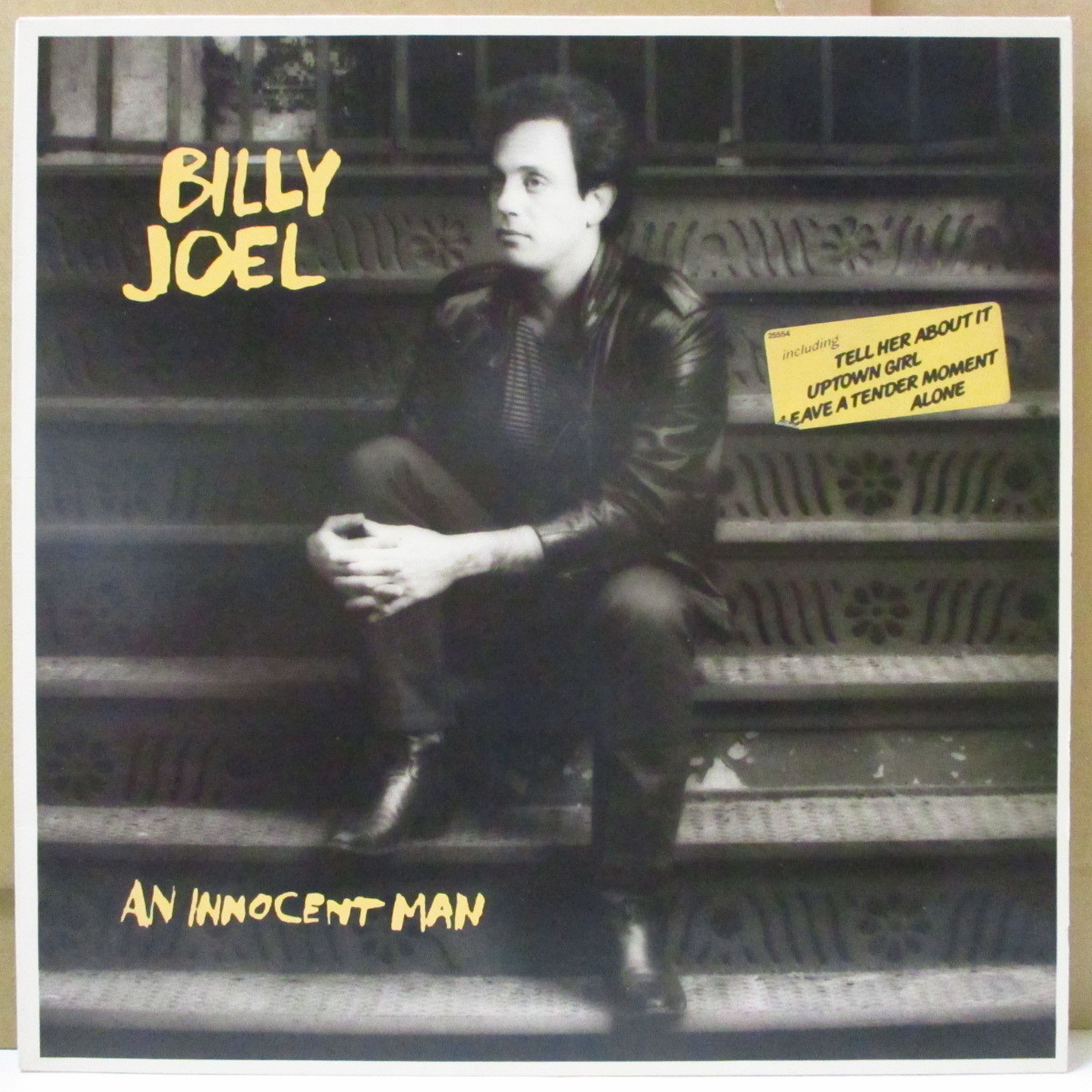 BILLY JOEL-An Innocent Man (Dutch オリジナル LP+インナー/宣伝ステッカー付きマット_画像1