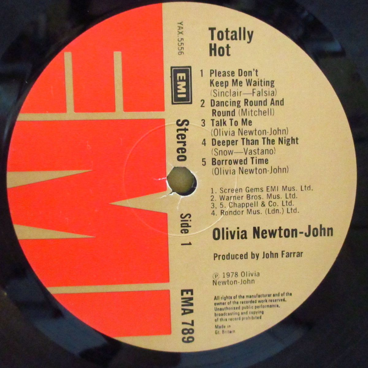 OLIVIA NEWTON JOHN-Totally Hot (UK オリジナル LP+インナー)_画像3
