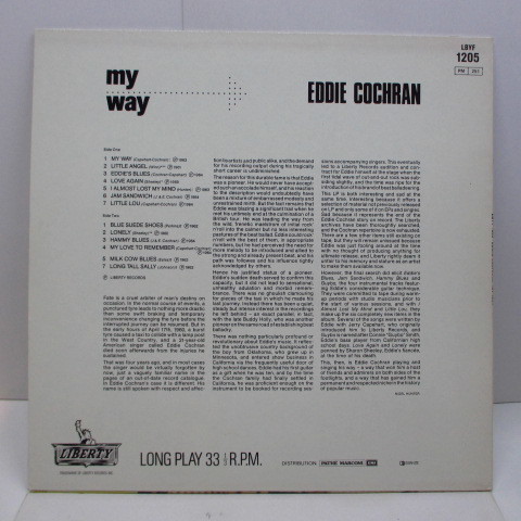 EDDIE COCHRAN-My Way (French '81 Reissue Stereo)_画像2