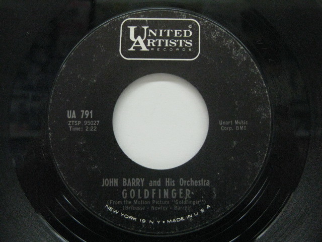 JOHN BARRY AND HIS ORCHESTRA-Goldfinger / Troubadour_画像1