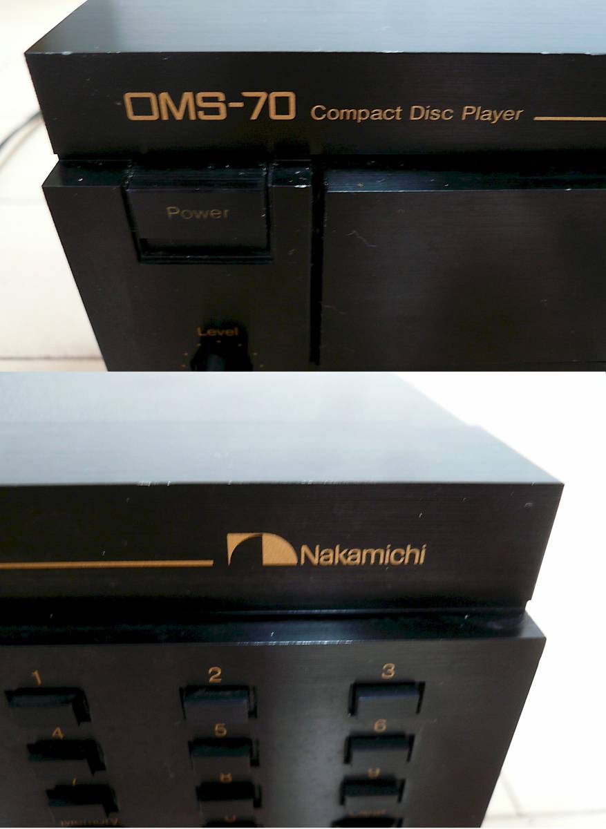 ☆豪華設備Nakamichi OMS - 70 Nakamichi CD播放器正常價格268，000日元JUNK☆ 原文:☆高級機 Nakamichi OMS-70 ナカミチ CDプレーヤー 定価268,000円 JUNK☆