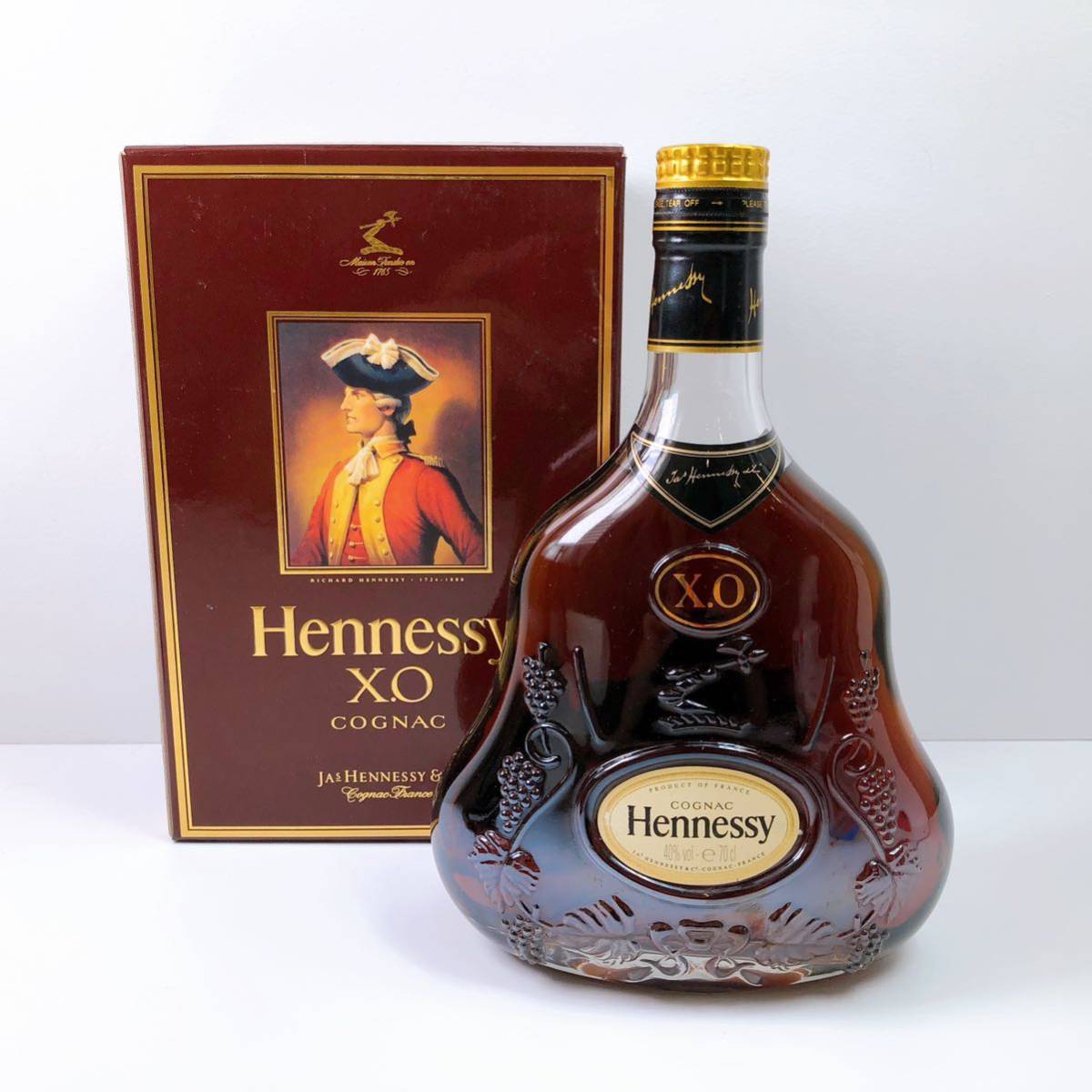未開栓Hennessy X.O COGNAC ヘネシーXO コニャック クリアボトル