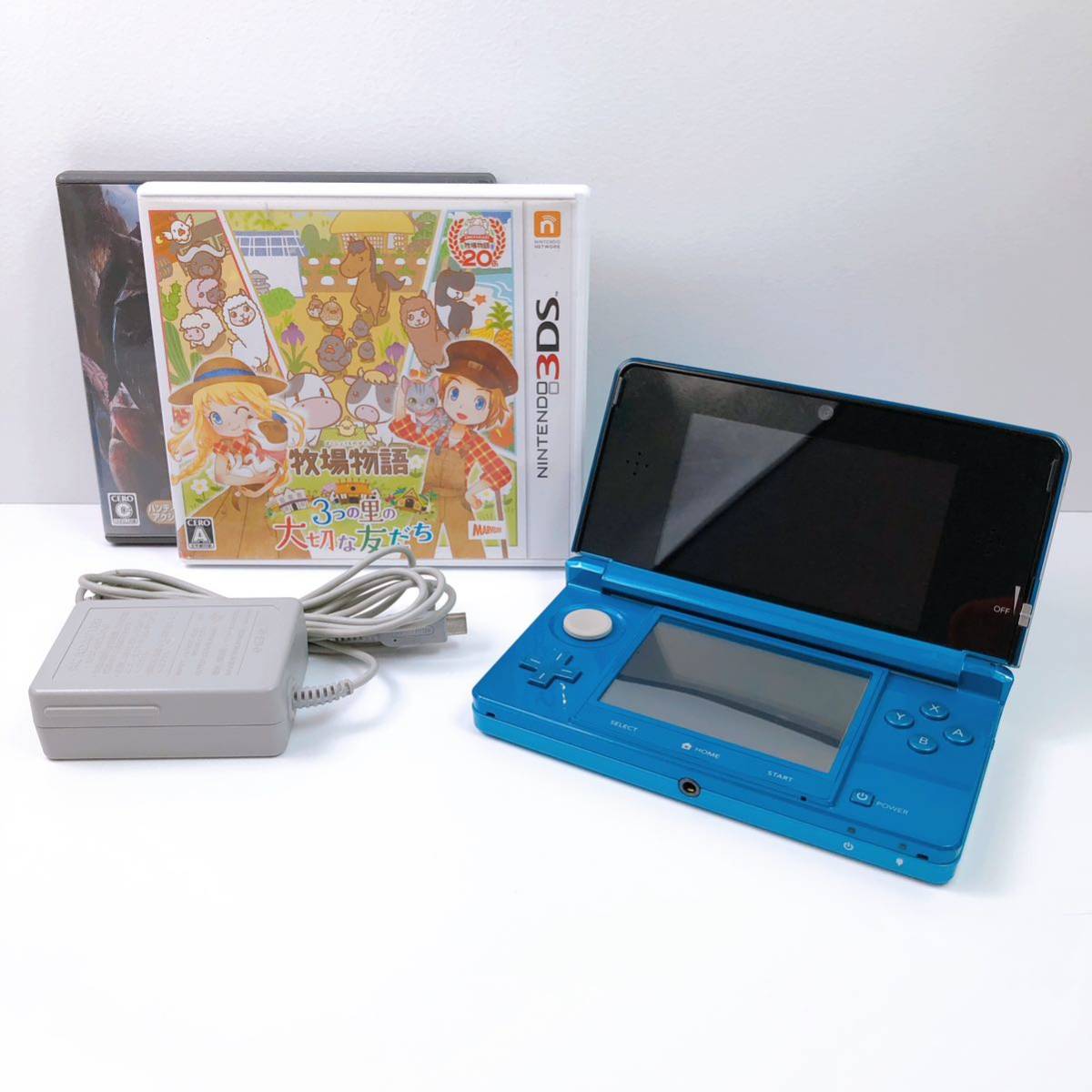 57【中古】Nintendo 3DS 本体 CTR-001 アクアブルー ニンテンドー 3DS