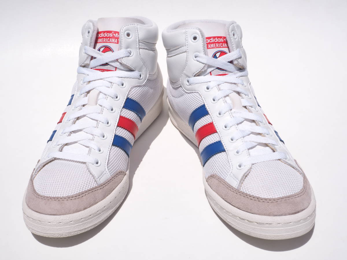 美品!! US10/ 28cm 希少!! 13年製 adidas AMERICANA アメリカーナ 白ｘトリコロール_画像3