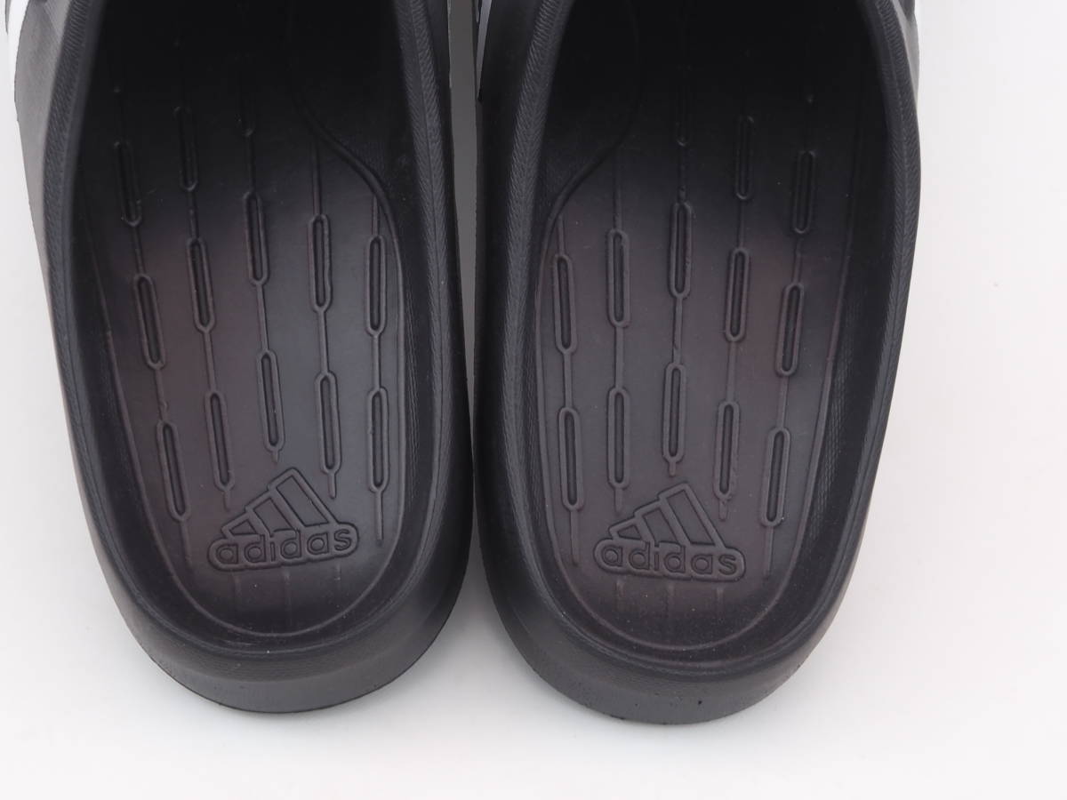 デッド!! 28.5cm 新品!! 限定 adidas Duramo Clog 黒ｘ白 サンダル クロッグ_画像8