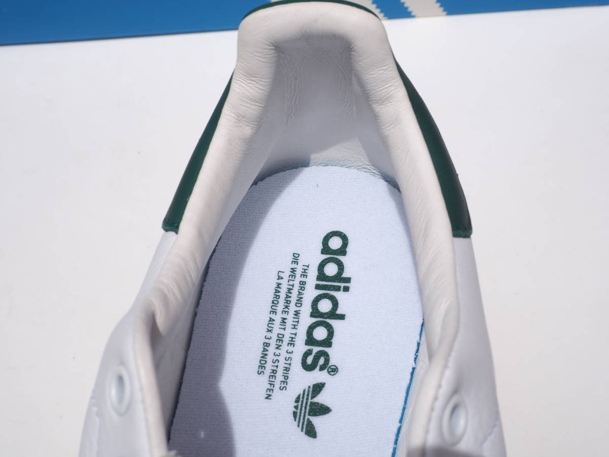 デッド!! 27.5cm 新品 2019年 adidas Originals STAN SMITH スタンスミス 白ｘ緑 天然皮革 STANSMITH_画像8