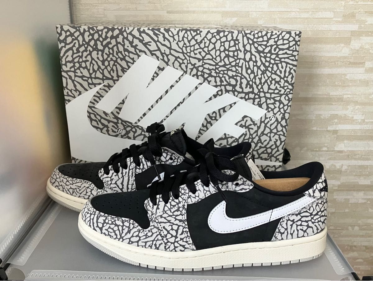 Nike Air Jordan 1 Retro Low OG "Black Cement"ナイキ エアジョーダン1ブラックセメント