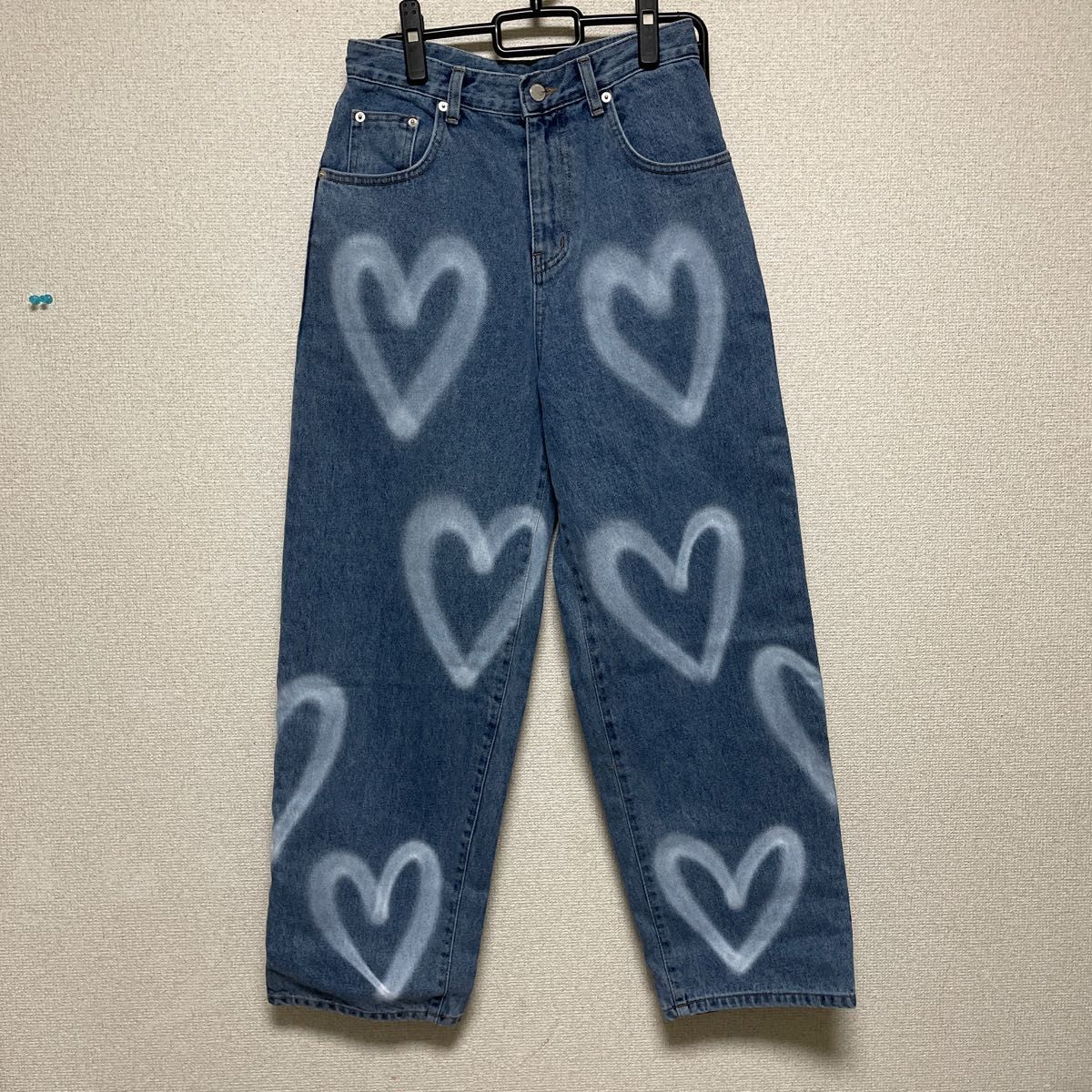 MidnightMove ハートデニムパンツ [unisex] heart denim pants (blue)