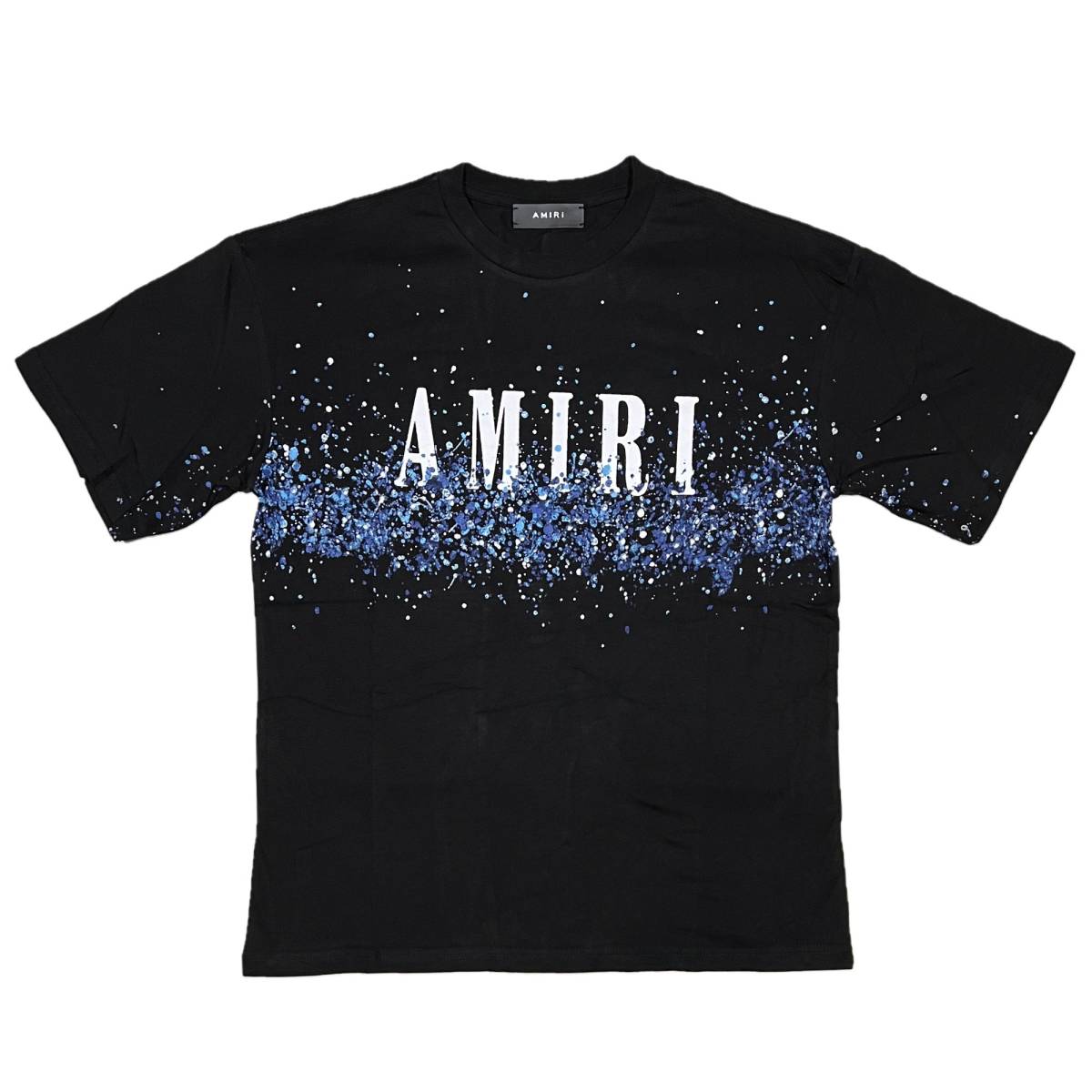 最高級 [並行輸入品] AMIRI (XL) (ブラック) Tシャツ 半袖 ブリーチ