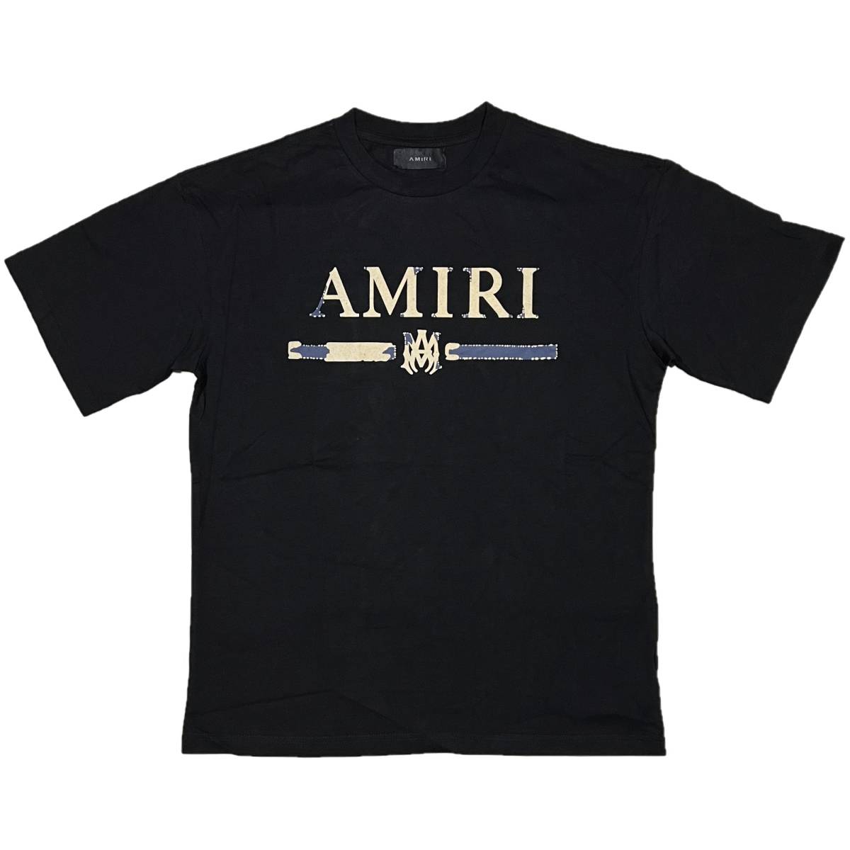 好きに 半袖 MAバー shirt T S/S Appliqu Bar M.A. アミリ AMIRI [並行輸入品] Tシャツ (L) (ブラック) 文字、ロゴ