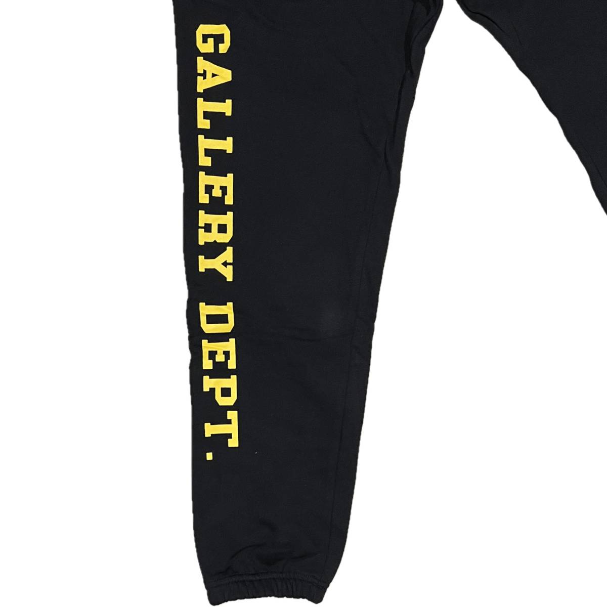 [並行輸入品] GALLERY DEPT. ギャラリーデプト PROPERTY OF GALLERYDEPT ペンキダメージデザイン スウェットパンツ  (ブラック) (XL)