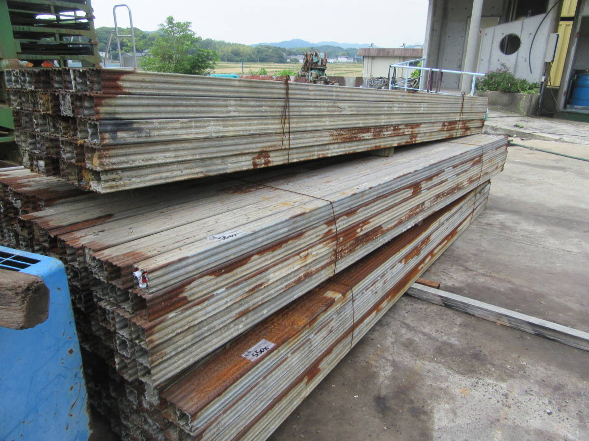 油谷 №1354 角鋼管 60㎜×60㎜ 長さ3500㎜ 50本束 250本 角パイプ 型枠鋼管 コラム コンクリート型枠保持 根太 リンギ 建設資材 9