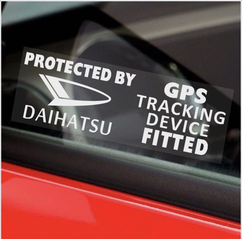 DAIHATSU GPS セキュリティ ステッカー白 LA650S LA600S LA700S タント　ウェイク　キャンパス　ジムニー　タフト　などに_画像2