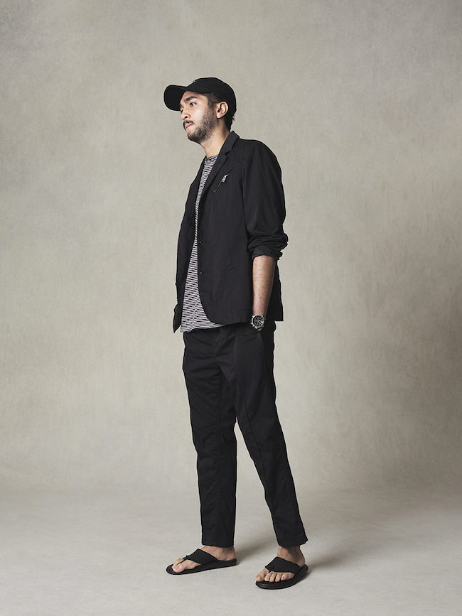 定価3.7万 20SS nonnative EXPLORER EASY PANTS POLY WEATHER STRETCH COOLMAX WITH FIDLOCKテーパード アンクルカット イージーパンツの画像2