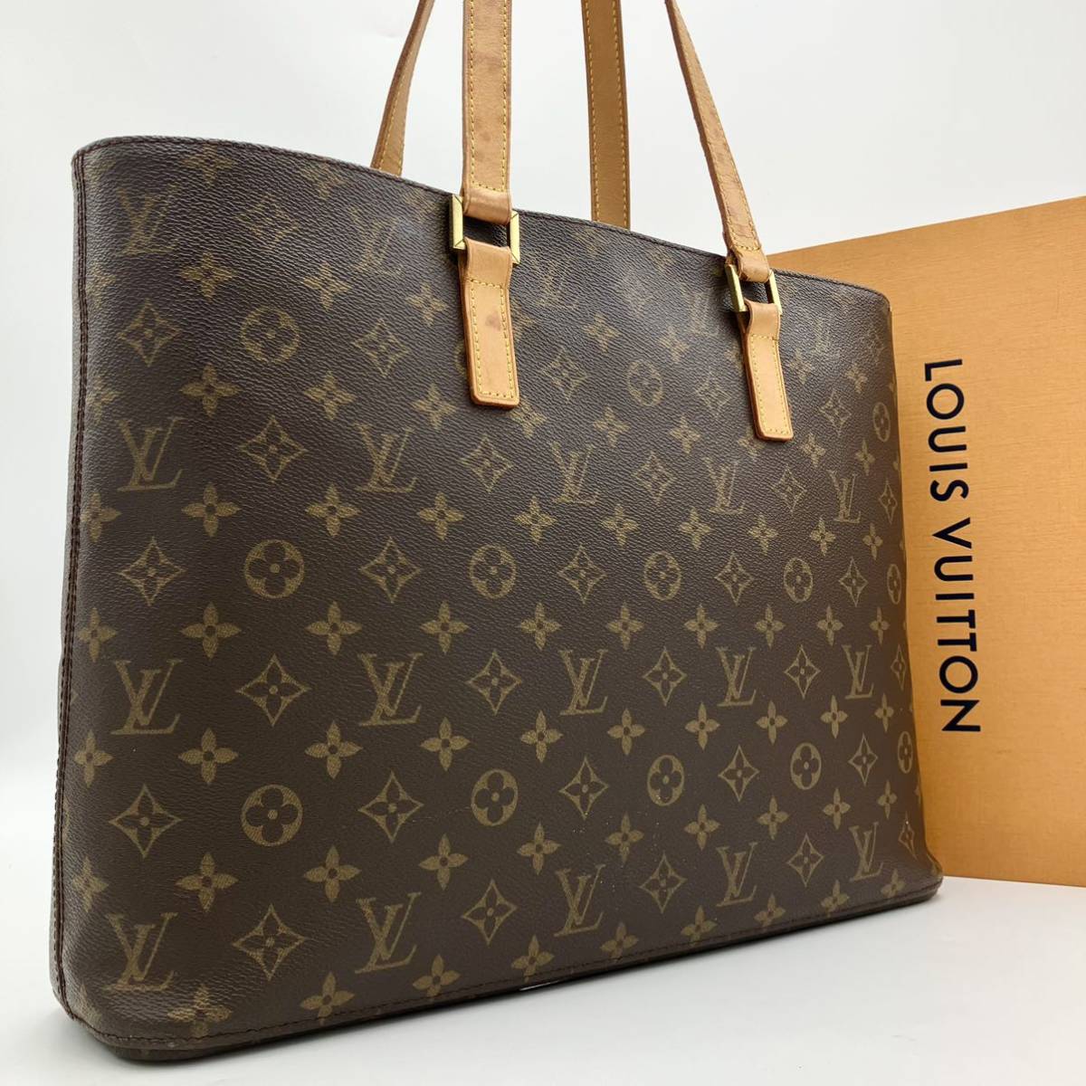 1円美品LOUIS VUITTON ルイヴィトン ルコ モノグラム トートバッグ