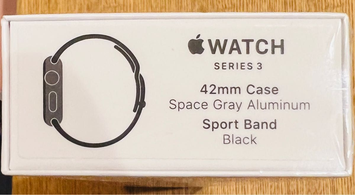 Apple Watch Series3 GPS 42mmスペースグレイアルミニウムケース ブラックスポーツバンド MTF32J/A