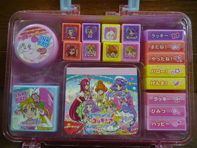 送料無料★丸昌 トロピカルージュプリキュア スタンプメモセット_画像4