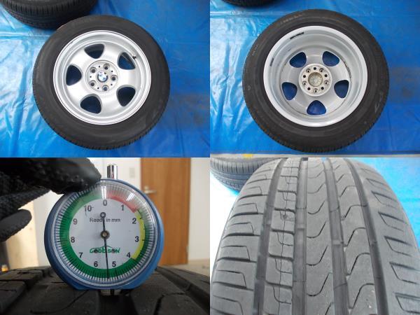 ★中古★■GH-GL36■BMW・735i■E65系■245/55Ｒ17 102V■17X8J ＩＳ24■タイヤ、純正アルミホイール4本set_画像4