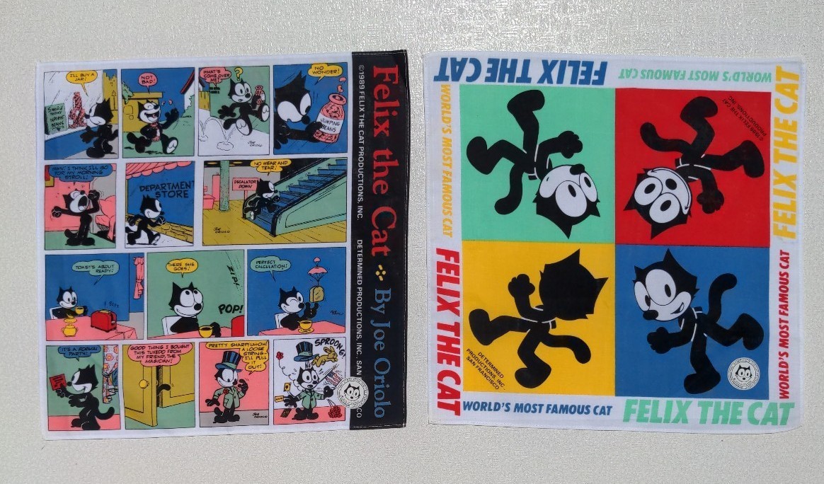 *未使用品*フィリックス*弁当箱*ハンカチ*ランチボックス*ランチポット*FELIX THE CAT*フィリックス・ザ・キャット*当時物*希少*_画像3