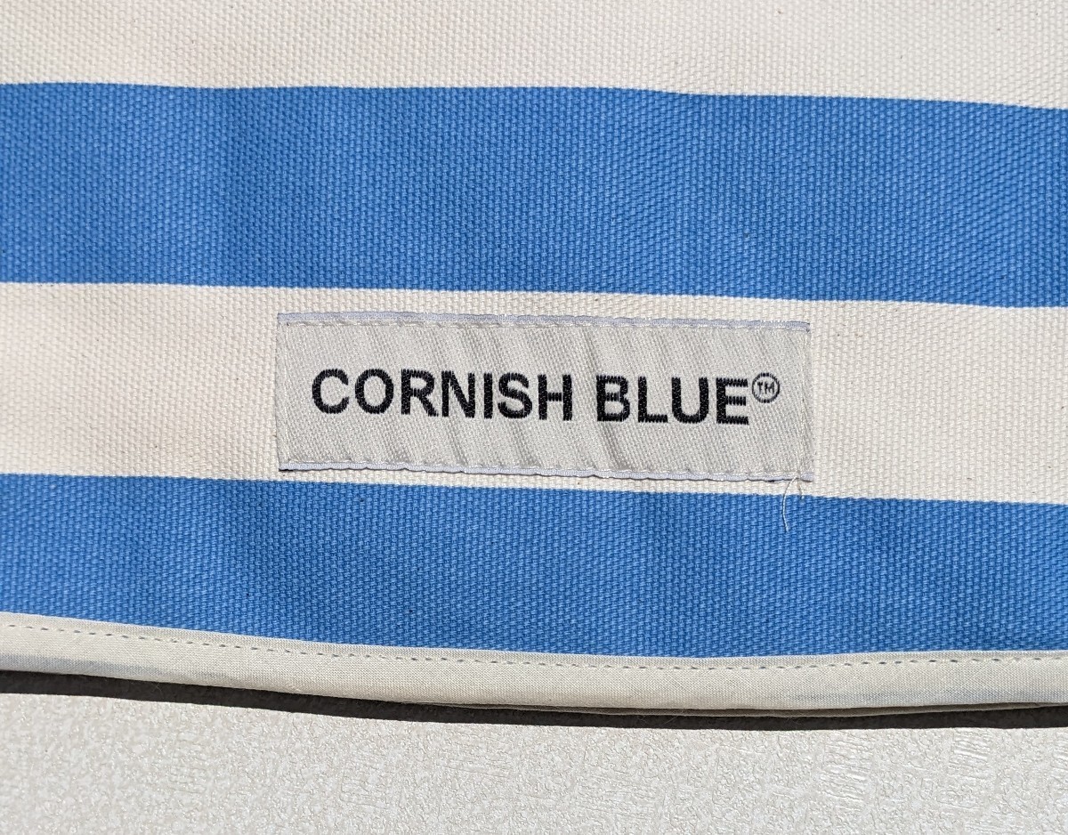 * unused goods * corniche wear * corniche blue * tea cozy * black tea pot * blue & white * border pattern *CORNISH BLUE* England made 