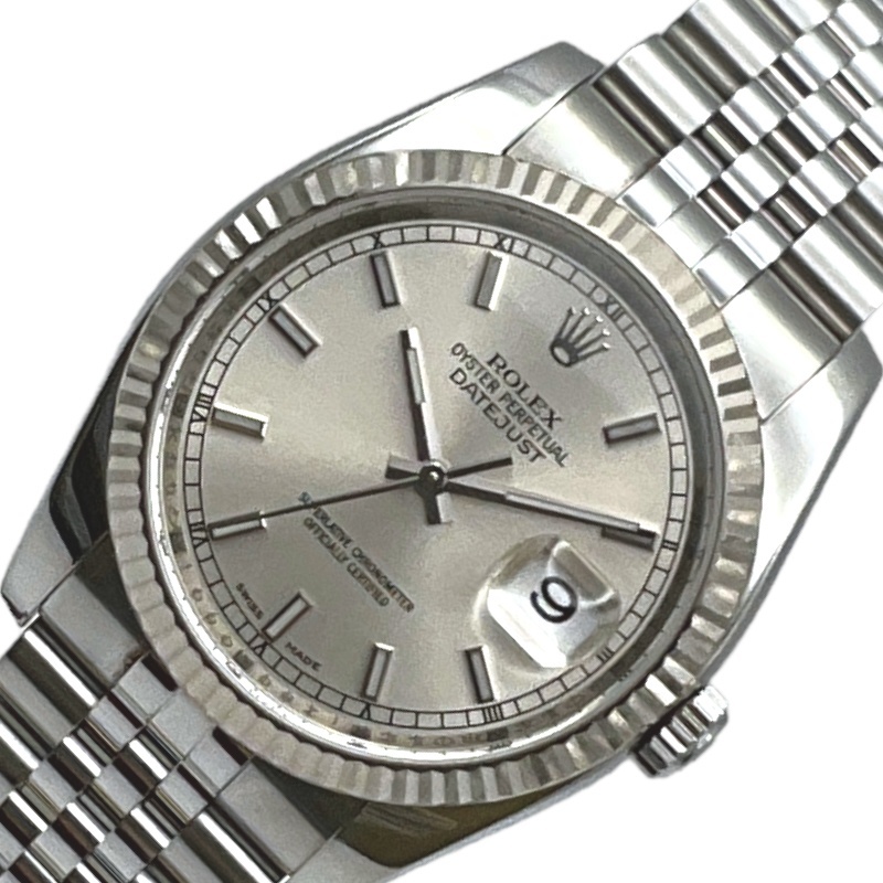 高級素材使用ブランド ROLEX ロレックス デイトジャスト36 中古 メンズ