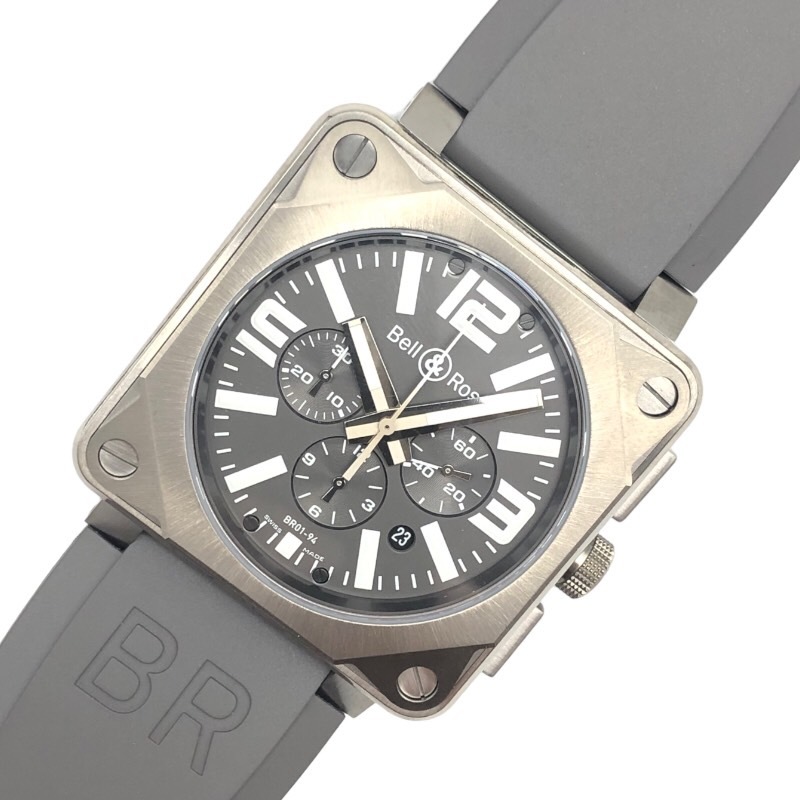ベル＆ロス Bell & Ross プロ　チタニウム BR01-94-TT 腕時計 メンズ 中古