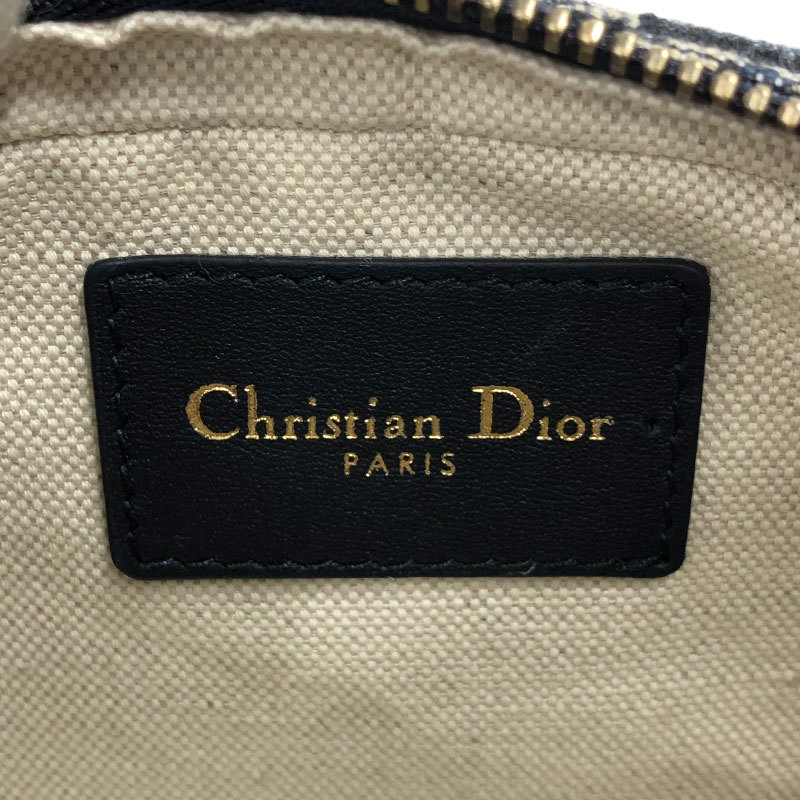 クリスチャン・ディオール Christian Dior ウエストポーチ ネイビー ウエストバッグ レディース 中古_画像6