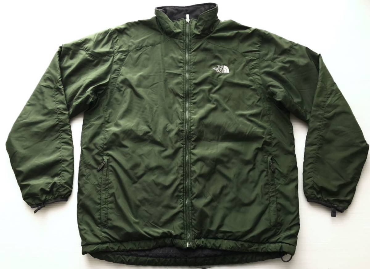 美品 大きいサイズ ノースフェイス ポリエステル ジャケット フリース裏地　　ドットデザイン THE NORTH FACE アウトドア 柳6663