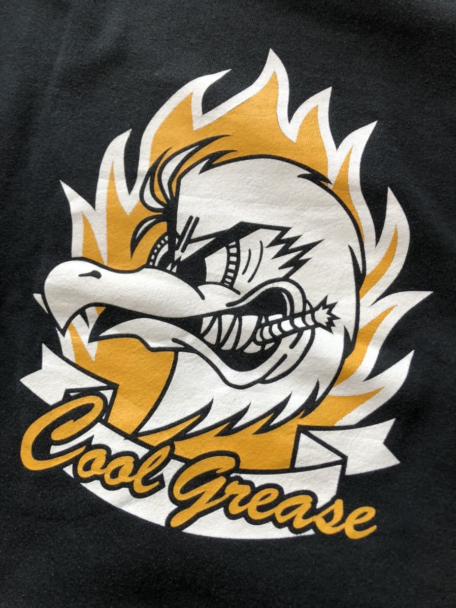 美品 USA制 90s クールグリース 企業(yè)ロゴ スウェット トレーナー　　キャラクター COOL GREASE JERZEEZ 50/50 ボディ 柳5162