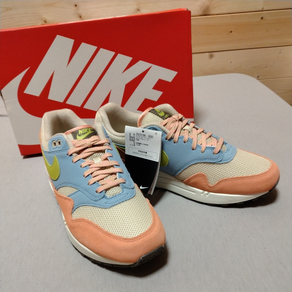 未使用　NIKE　VD3196-800　Nike Air Max 1 Light Madder Root and Worn Blue　27ｃｍ_画像1