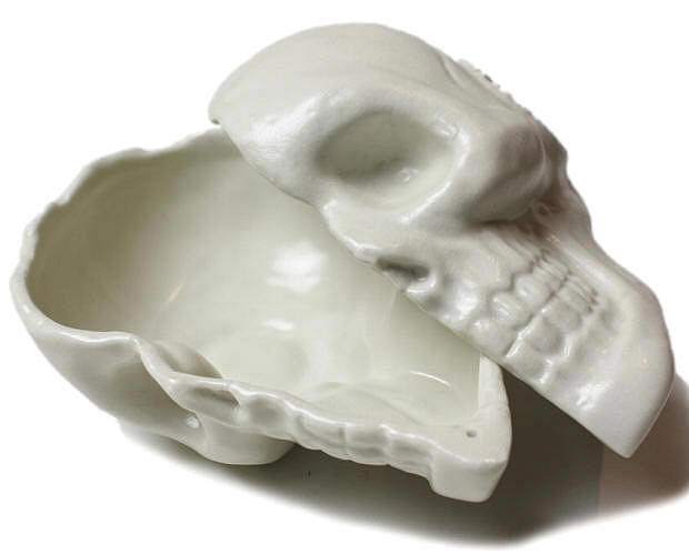  новый товар ограниченный выпуск VISE красный tail & BLACKBOOTS керамика керамика Skull череп .. plate глубокий тарелка миска . входить ( белый ) REDTAIL тиски Seto предмет 