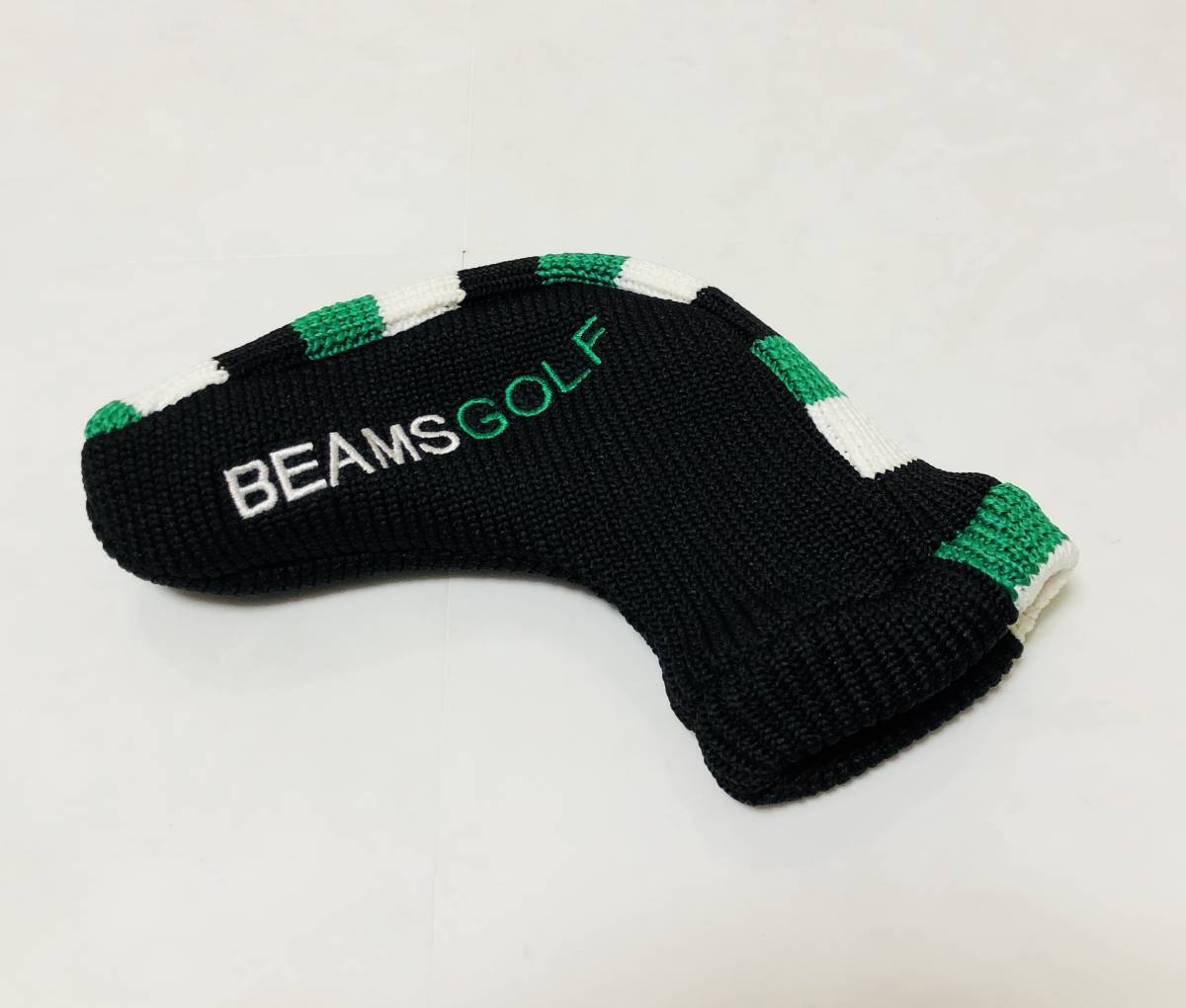 【新1日元〜】★超級罕見★BEAMSGOLF★梁高爾夫★適用於計數鐵桿的司機推桿★頭套★四色 <Br> 【新品1円～】★超希少★BEAMSGOLF★ビームスゴルフ★ドライバー用 パター用 番手別アイアン用★ヘッドカバーセット★トリコロールカラー