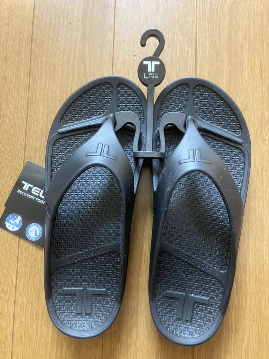 【新品】TELIC（テリック）サンダル FLIP FLOP BLACK 26.5～27.0ｃｍ_画像1