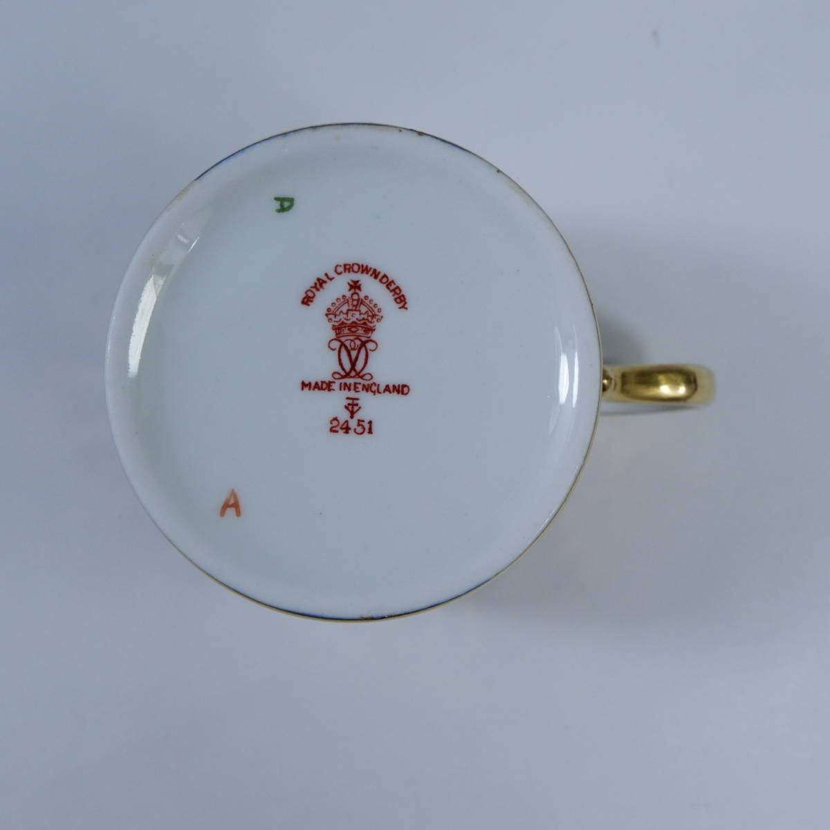  Royal Crown Dubey i Мали маленькая чашка & блюдце 1935 год производства 2451 IMARI Imari 