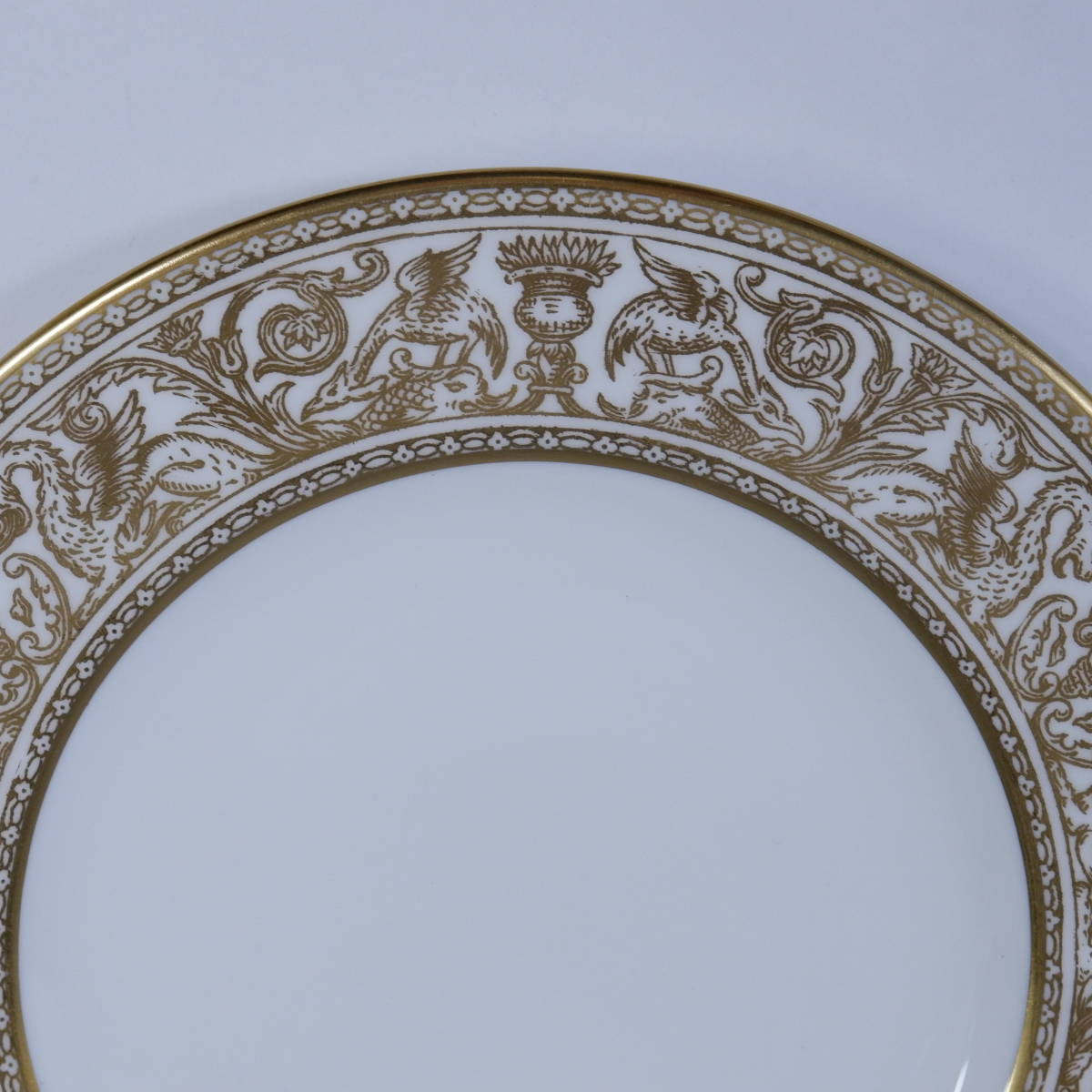 ウェッジウッド フロレンティーン ゴールドホワイト パンプレート 15cm Wedgwood 緑壺 Gold Florentine_画像3