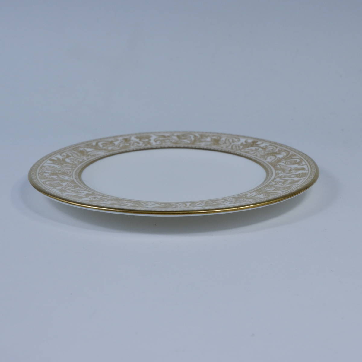 ウェッジウッド フロレンティーン ゴールドホワイト パンプレート 15cm Wedgwood 緑壺 Gold Florentine_画像8